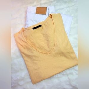 Drykorn For Beautiful People | AVIVI Classic Cotton Tee Shirt | Orange | Small